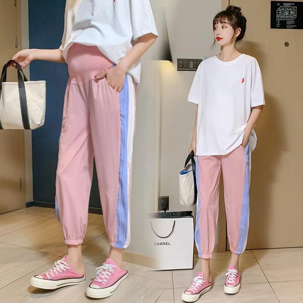 maternity bottoms 8059# pants side strip support abdomen elastic waist belly leggings summer trousers, White
maternity bottoms 8059# pants side strip support abdomen elastic waist belly leggings summer trousers, White