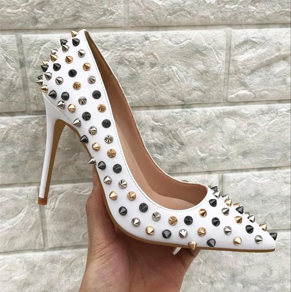 dress shoes 2021 fashion spikes white leather poined toe stiletto high heel shoe pump high-heeled, Black
dress shoes 2021 fashion spikes white leather poined toe stiletto high heel shoe pump high-heeled, Black