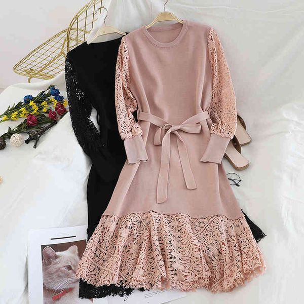casual dresses women stitching hollow out lace ladies christmas party elegant lantern sleeve mid-calf vestidos de natal nvj6, Black;gray
casual dresses women stitching hollow out lace ladies christmas party elegant lantern sleeve mid-calf vestidos de natal nvj6, Black;gray