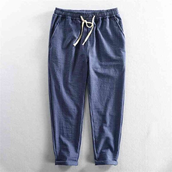 wuji men spring fashion elastic waist striped simple casual japan style ankle length cotton pants tapered classical trousers 210715, Black
wuji men spring fashion elastic waist striped simple casual japan style ankle length cotton pants tapered classical trousers 210715, Black