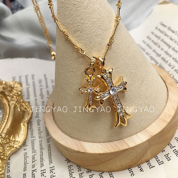 party favor chrome/hearts necklace croxinchao brand versatile double cross women's niche design fashion men's hip hop pe
party favor chrome/hearts necklace croxinchao brand versatile double cross women's niche design fashion men's hip hop pe