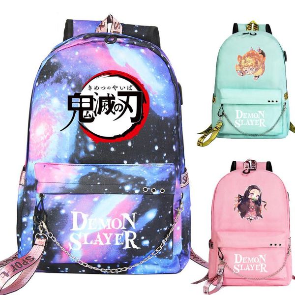 backpack cartoon cute boys girls kids school bag demon slayer prints women usb chain canvas men bagpack packsack bookbag
backpack cartoon cute boys girls kids school bag demon slayer prints women usb chain canvas men bagpack packsack bookbag