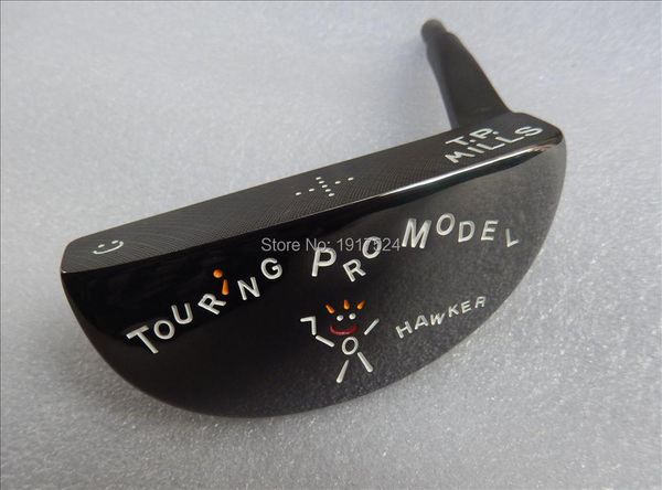 club heads tp mills hawker touring pro model with cnc milled golf putter head dark black colour 
club heads tp mills hawker touring pro model with cnc milled golf putter head dark black colour