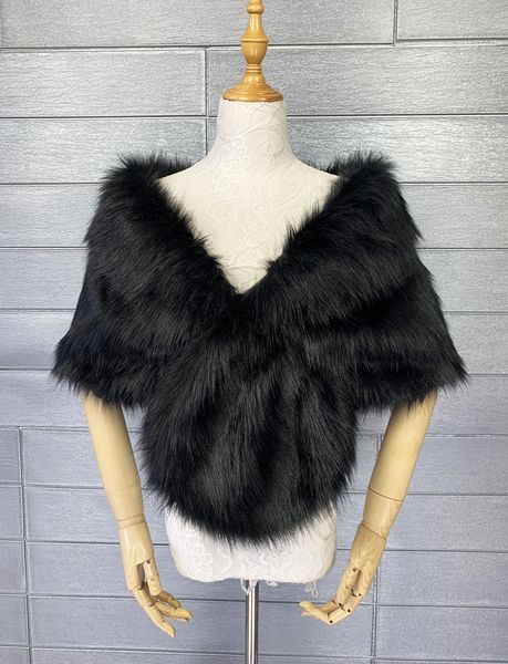 winter warm wedding jacket black white faux fur bridal wraps shawls wedding accessories
winter warm wedding jacket black white faux fur bridal wraps shawls wedding accessories