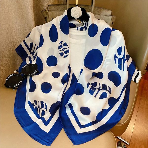 scarves silk women foulard 90*90cm square head hijab scarf ladies chiffon shawl wrap muffler pareo bandanna female, Blue;gray
scarves silk women foulard 90*90cm square head hijab scarf ladies chiffon shawl wrap muffler pareo bandanna female, Blue;gray