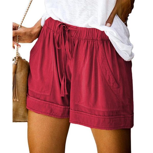 women's shorts summer women comfy cotton drawstring lady plus size high waist casual short pants loose solid color pocket, White;black
women's shorts summer women comfy cotton drawstring lady plus size high waist casual short pants loose solid color pocket, White;black
