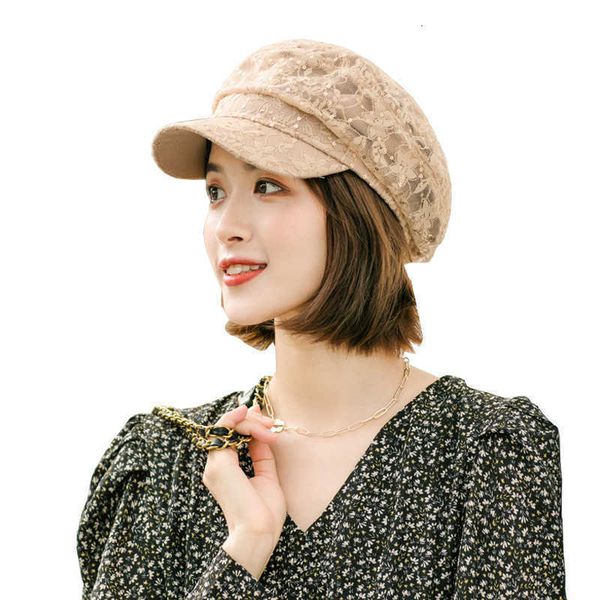 korean hat women's versatile sequin octagonal hat autumn and winter lace duck tongue beret small fresh bud, Blue;gray
korean hat women's versatile sequin octagonal hat autumn and winter lace duck tongue beret small fresh bud, Blue;gray