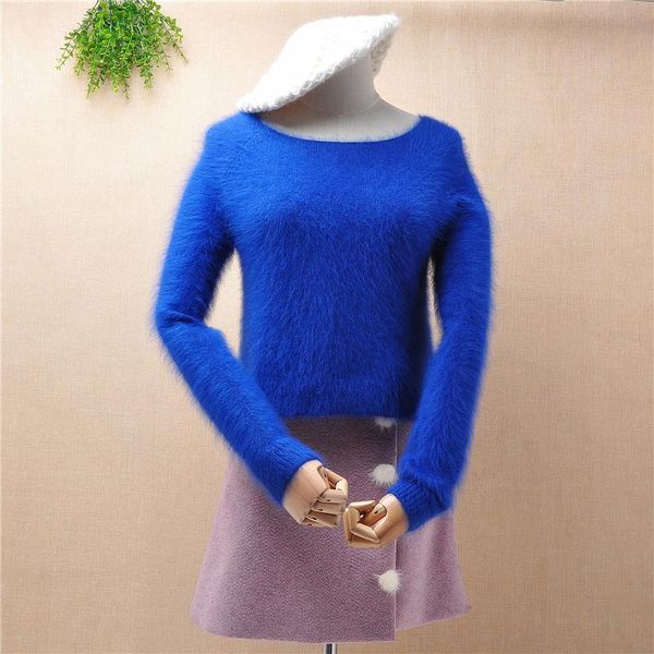 women's sweaters female women hairy fluffy mink cashmere o-neck long sleeves slim bottoming pullover blouse angora fur jumper sweater, White;black
women's sweaters female women hairy fluffy mink cashmere o-neck long sleeves slim bottoming pullover blouse angora fur jumper sweater, White;black