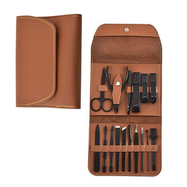 nail art kits 16pcs stainless steel pedicure manicure set clippers cleaner cuticle grooming kit case
nail art kits 16pcs stainless steel pedicure manicure set clippers cleaner cuticle grooming kit case