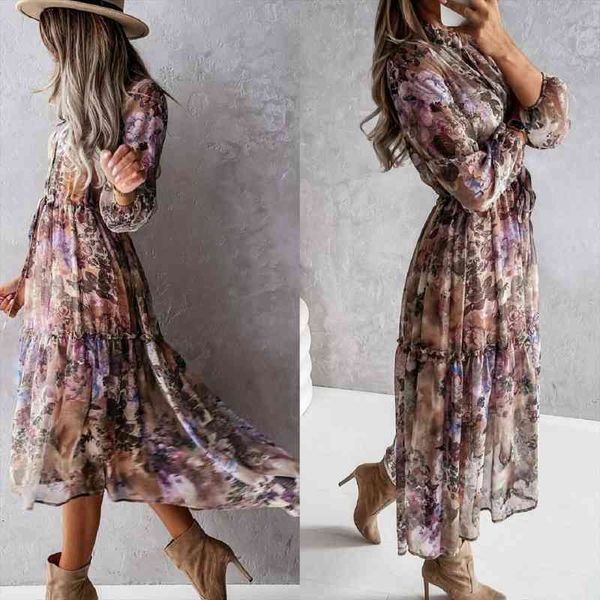 floral print v neck shirt women dress autumn long sleeve a line irregular ruffles ol lady vintage maxi, Black;gray
floral print v neck shirt women dress autumn long sleeve a line irregular ruffles ol lady vintage maxi, Black;gray