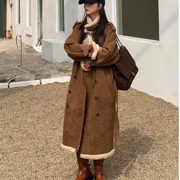 women's wool & blends 2021 mid-length winter loose coat lamb ladies solid color stand-up collar single-breasted woolen, Black
women's wool & blends 2021 mid-length winter loose coat lamb ladies solid color stand-up collar single-breasted woolen, Black