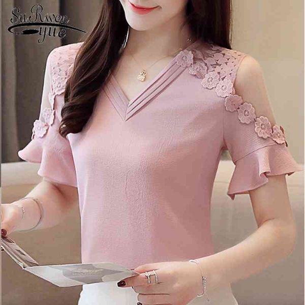 casual women chiffon shirt korean fashion short sleeve lace elegant mesh stitching blouse 4789 50 210521, White
casual women chiffon shirt korean fashion short sleeve lace elegant mesh stitching blouse 4789 50 210521, White