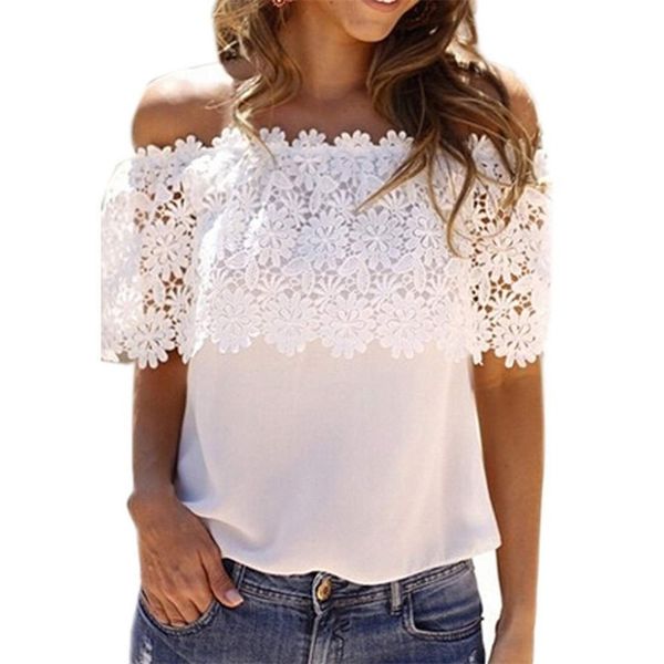 designs summer t shirt women fashion europe america womens chiffon lace stitching t-shirt burst womens vestidos xxxl, White
designs summer t shirt women fashion europe america womens chiffon lace stitching t-shirt burst womens vestidos xxxl, White