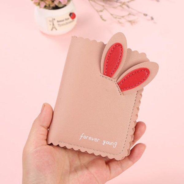 card holders women mini small lovely ears wallet pink leather cards holder short design cartoon purse girls money clip coin pouch, Brown;gray
card holders women mini small lovely ears wallet pink leather cards holder short design cartoon purse girls money clip coin pouch, Brown;gray