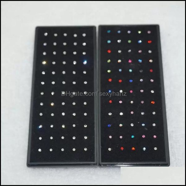 other body jewelry 60 pieces/pack stainless steel crystal nose ring set women girl piercing stud lot drop delivery 2021 6tdjh, Slivery;golden
other body jewelry 60 pieces/pack stainless steel crystal nose ring set women girl piercing stud lot drop delivery 2021 6tdjh, Slivery;golden