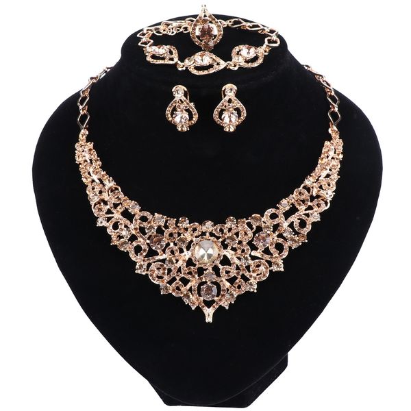 gorgeous crystal bridal jewelry sets for women gold color party wedding necklace earrings sets jewelry accessories, Black
gorgeous crystal bridal jewelry sets for women gold color party wedding necklace earrings sets jewelry accessories, Black