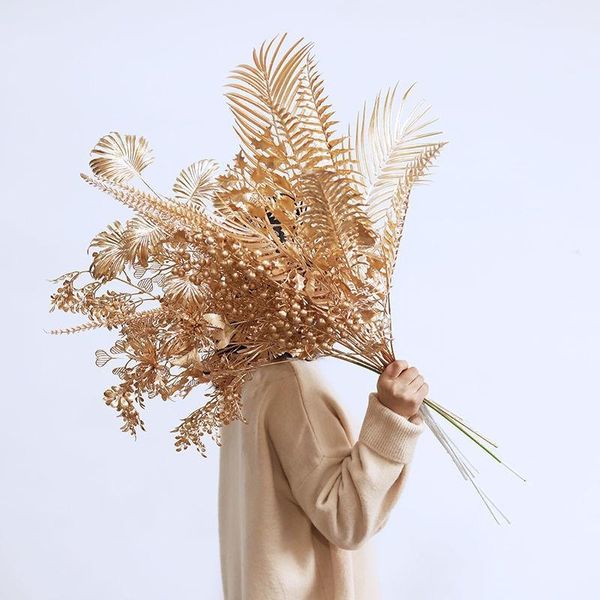 decorative flowers & wreaths christmas artificial flower decoration golden plants leaf home wedding party wall arrangement material
decorative flowers & wreaths christmas artificial flower decoration golden plants leaf home wedding party wall arrangement material