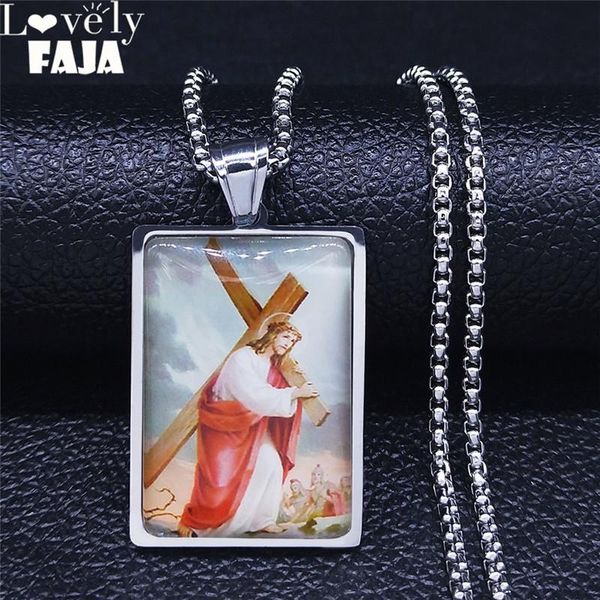 christian jesus cross stainless steel geometry chocker necklace for men/women silver color jewelry collier homme nxs02 pendant necklaces
christian jesus cross stainless steel geometry chocker necklace for men/women silver color jewelry collier homme nxs02 pendant necklaces