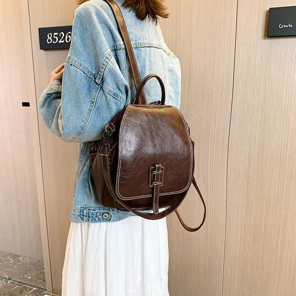 backpack style women quality leather backpacks for girls sac a dos casual daypack black vintage school bags mochila rucksack
backpack style women quality leather backpacks for girls sac a dos casual daypack black vintage school bags mochila rucksack