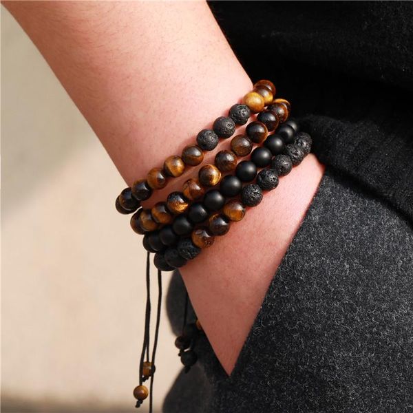 charm bracelets 2pcs/set natural black matte tiger eye stone bead men sets lover gift classic women couple bracelet jewelry, Golden;silver
charm bracelets 2pcs/set natural black matte tiger eye stone bead men sets lover gift classic women couple bracelet jewelry, Golden;silver