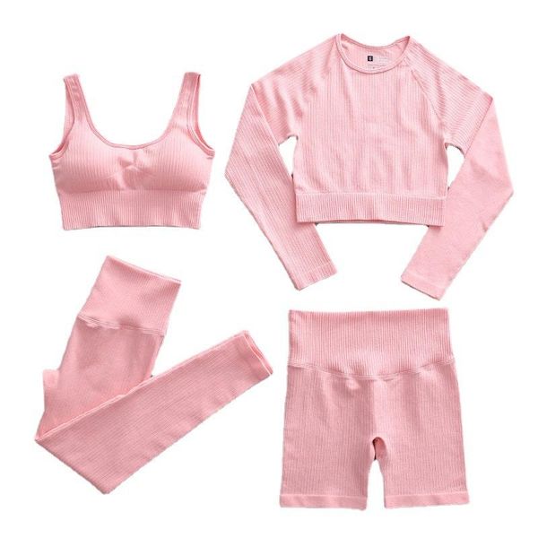yoga outfit 4 pieces set fitnes ribbed seamless workout women underwear jogging fashion sport tracksuit for 2021
yoga outfit 4 pieces set fitnes ribbed seamless workout women underwear jogging fashion sport tracksuit for 2021