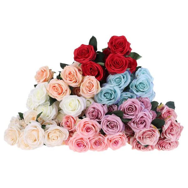 bunch 10 heads artificial rose flowers simulation leaf fake arrangement silk bouquet wedding home room party decoration decorative & wreaths
bunch 10 heads artificial rose flowers simulation leaf fake arrangement silk bouquet wedding home room party decoration decorative & wreaths