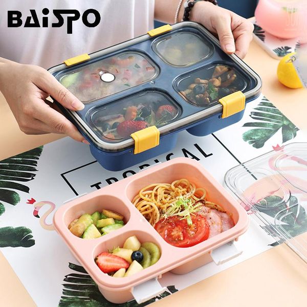 dinnerware sets baispo microwaveable lunch box with compartment portable plastic bento kitchen container storage tableware
dinnerware sets baispo microwaveable lunch box with compartment portable plastic bento kitchen container storage tableware