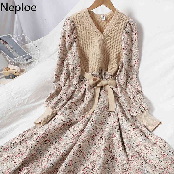 neploe patchwork knit ribbed dresses women korean fall clothes robe fake two vintage floral vestidos elegant slim dress 210422, Black;gray
neploe patchwork knit ribbed dresses women korean fall clothes robe fake two vintage floral vestidos elegant slim dress 210422, Black;gray