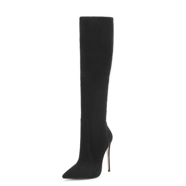 boots black thin heel women knee high nubuck ponited toe white fashion handmade customized 10-12cm
boots black thin heel women knee high nubuck ponited toe white fashion handmade customized 10-12cm