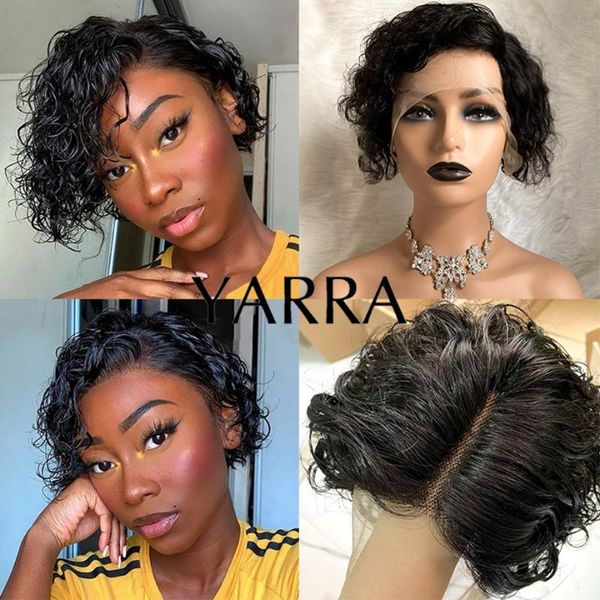 lace wigs pixie cut wig water wave frontal 13Ã4Ã1 side part short curly brazilian remy human hair for black women yarra, Black;brown
lace wigs pixie cut wig water wave frontal 13Ã4Ã1 side part short curly brazilian remy human hair for black women yarra, Black;brown