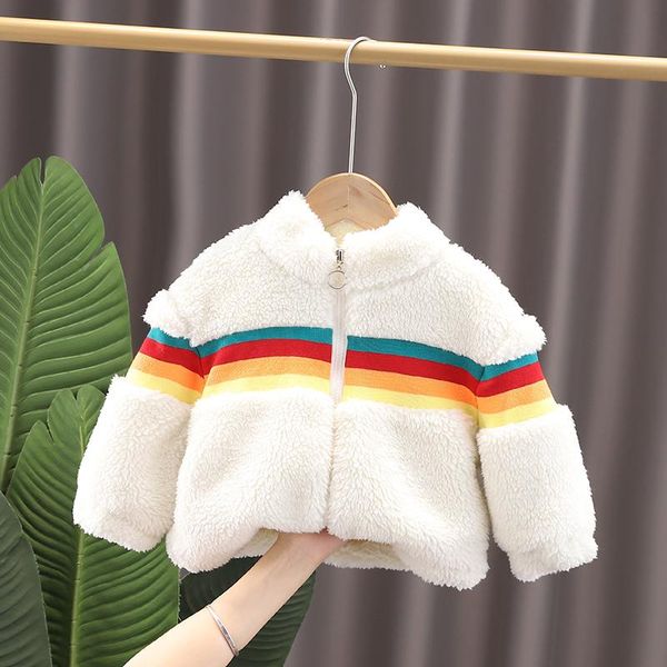 jackets baby boys girls coats 2021 winter infant cotton-padded jacket rainbow warm plush thicken children outerwear kids casual clothes, Blue;gray
jackets baby boys girls coats 2021 winter infant cotton-padded jacket rainbow warm plush thicken children outerwear kids casual clothes, Blue;gray