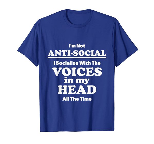 introvert - i socialize with the voices in my head t-shirt, White;black
introvert - i socialize with the voices in my head t-shirt, White;black