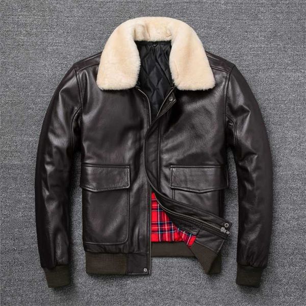 air force flight jacket fur collar genuine layer cow leather jacket men black and brown cow coat winter bomber jacket 211111
air force flight jacket fur collar genuine layer cow leather jacket men black and brown cow coat winter bomber jacket 211111
