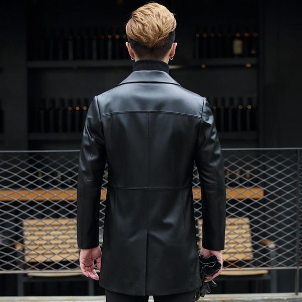 men's leather & faux genuine jacket men spring autumn sheepskin coat mens real windbreaker campera mujer f18s002 yy368, Black
men's leather & faux genuine jacket men spring autumn sheepskin coat mens real windbreaker campera mujer f18s002 yy368, Black