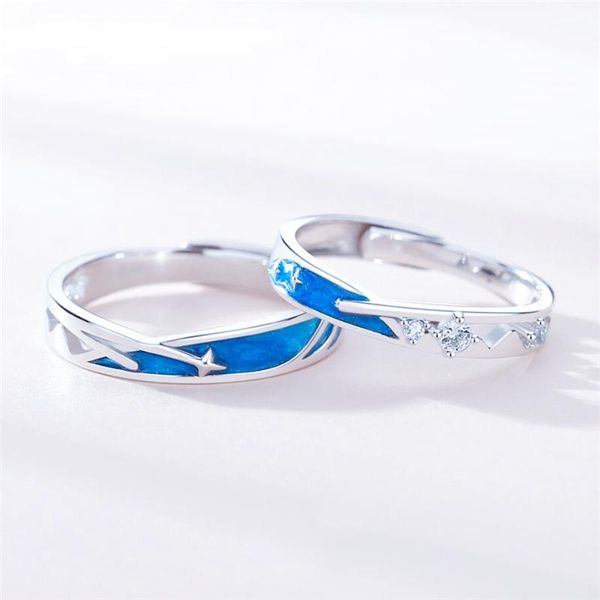 sole memory sweet romantic couple gift meteor shower wish 925 sterling silver female resizable opening rings sri645 cluster, Golden;silver
sole memory sweet romantic couple gift meteor shower wish 925 sterling silver female resizable opening rings sri645 cluster, Golden;silver