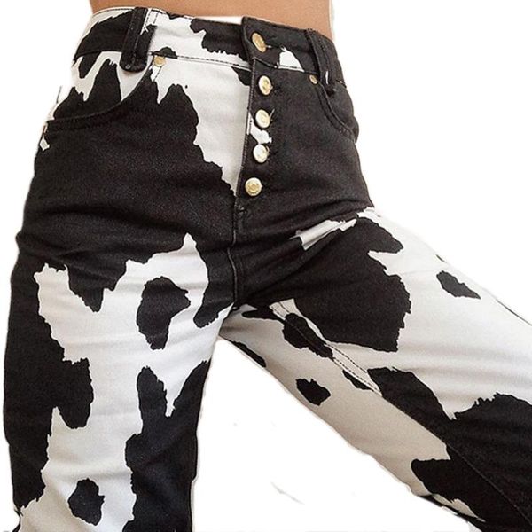 women's pants & capris women cows printed botton up skinny cropped trousers causal high waist streetwear boyfriend ankle length, Black;white
women's pants & capris women cows printed botton up skinny cropped trousers causal high waist streetwear boyfriend ankle length, Black;white
