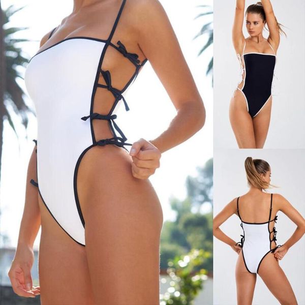one-piece suits lace up bikini 2021 push one piece swimsuit female monokini string white swimwear women black swim suit
one-piece suits lace up bikini 2021 push one piece swimsuit female monokini string white swimwear women black swim suit