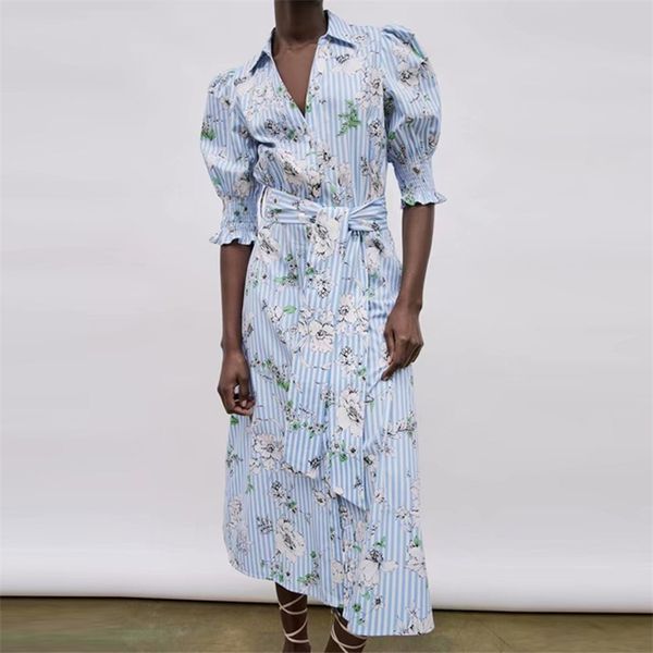 women summer print shirts dress za vintage half sleeve sashes bow tie v-neck female elegant fashion street dresses vestidos 210513, Black;gray
women summer print shirts dress za vintage half sleeve sashes bow tie v-neck female elegant fashion street dresses vestidos 210513, Black;gray