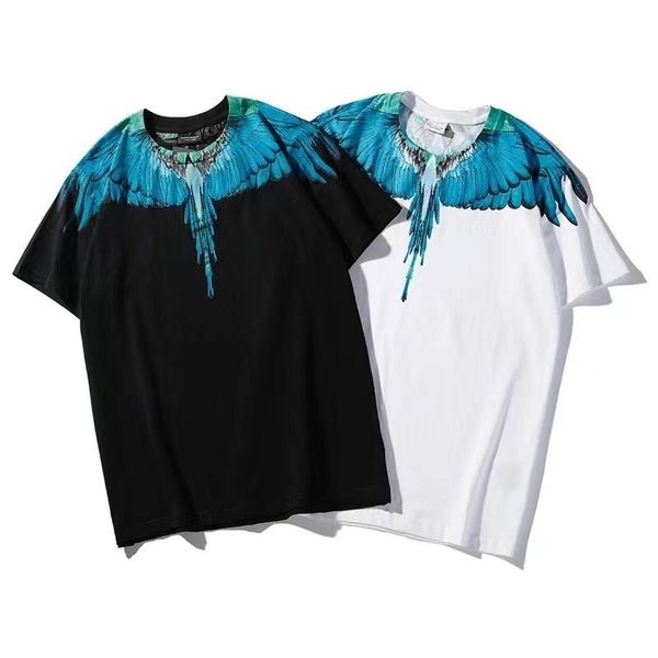chao brand water op color wing feather short sleeve t-shirt loose version lovers men's and women's half sleev, White;black
chao brand water op color wing feather short sleeve t-shirt loose version lovers men's and women's half sleev, White;black