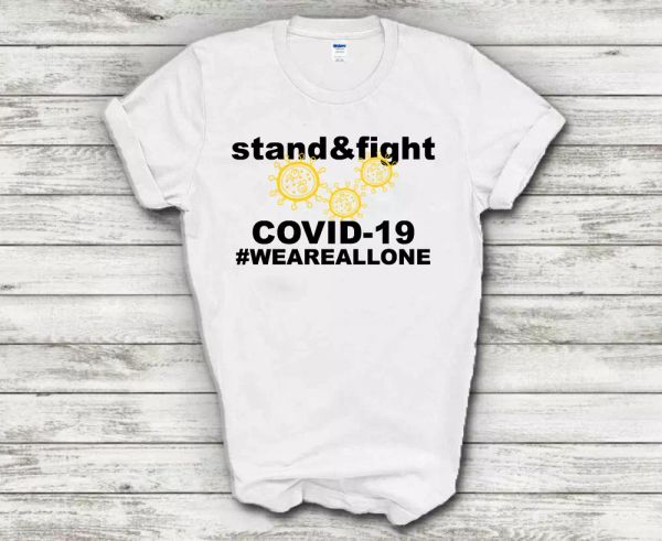 stand and fight corona we are all one #weareallone human race cotton t-shirt, White;black
stand and fight corona we are all one #weareallone human race cotton t-shirt, White;black