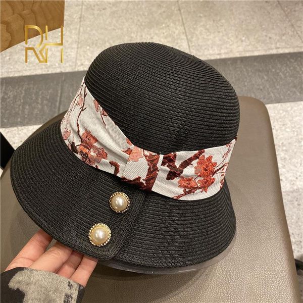 straw hat women 2021 fashion ribbon beach ladies sun hats wide brim fisherman cap summer travel protection, Blue;gray
straw hat women 2021 fashion ribbon beach ladies sun hats wide brim fisherman cap summer travel protection, Blue;gray