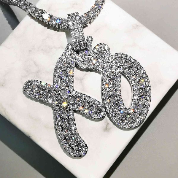Bling Letters Pendant Necklace AAA Zircon Heart XO Celebrity Style Mens Necklace Fashion Rap Hip Hop Jewelry 210323, Silver
Bling Letters Pendant Necklace AAA Zircon Heart XO Celebrity Style Mens Necklace Fashion Rap Hip Hop Jewelry 210323, Silver