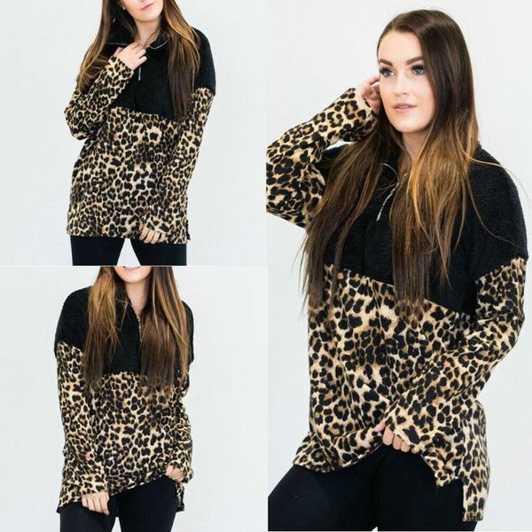 women's hoodies & sweatshirts women lady autumn winter long sleeve solid pullover turtleneck leopard printed, Black
women's hoodies & sweatshirts women lady autumn winter long sleeve solid pullover turtleneck leopard printed, Black