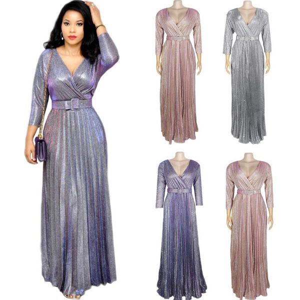 ethnic clothing women party evening floor length dress elegant slim glitter african kanga v-neck long sleeve africa pleated robe, Red
ethnic clothing women party evening floor length dress elegant slim glitter african kanga v-neck long sleeve africa pleated robe, Red