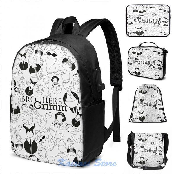 backpack funny graphic print brothers grimm usb charge men school bags women cosmetic bag travel laptop
backpack funny graphic print brothers grimm usb charge men school bags women cosmetic bag travel laptop