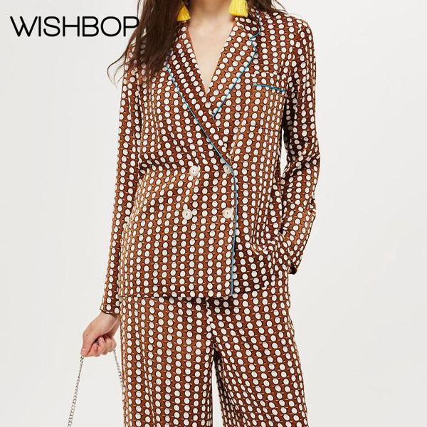 women's suits & blazers 2021 autumn women vintage double-breasted polka dot print contrast color blazer - ladies casual outerwear, White;black
women's suits & blazers 2021 autumn women vintage double-breasted polka dot print contrast color blazer - ladies casual outerwear, White;black