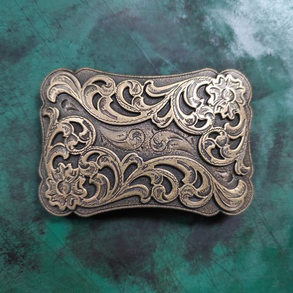 1 pcs tang grass flower pattern wester cowboy belt buckle for men women fit 4cm jeans metal buckles, Slivery;black
1 pcs tang grass flower pattern wester cowboy belt buckle for men women fit 4cm jeans metal buckles, Slivery;black