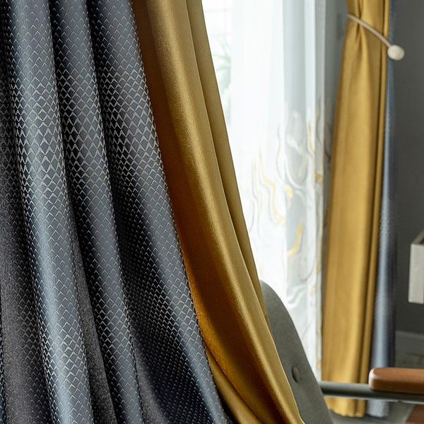 curtain & drapes custom curtains high-quality modern nordic splicing yellow gray lingge jacquard window blackout livingroom tulle m1059
curtain & drapes custom curtains high-quality modern nordic splicing yellow gray lingge jacquard window blackout livingroom tulle m1059