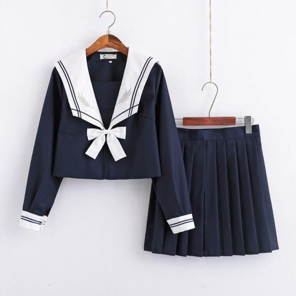 skirts jk uniform skirt pleated anti-wrinkle basic style navy collar suit for school long sleeve girls, Black
skirts jk uniform skirt pleated anti-wrinkle basic style navy collar suit for school long sleeve girls, Black