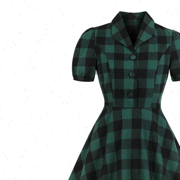 robe pin up retro vintage womens dress 50s 60s rockabilly plaid swing summer female dresses elegant tunic midi vestido, Black;gray
robe pin up retro vintage womens dress 50s 60s rockabilly plaid swing summer female dresses elegant tunic midi vestido, Black;gray